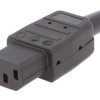 Złącze zasilające AC żeńskie 10A 250VAC IEC 60320 8mm CP22S
