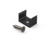 Uchwyt do profilu aluminiowego 10mm nawierzchniowego czarny 10szt