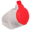Gniazdo Stałe 16A 5P 400V Czerwone Mini Gsm 16/5 Ip44 921860