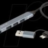 64273 7 Port Slim USB Hub with USB Type-C™ or USB Type-A to 1 x USB 5