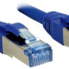 kabel LAN LINDY 47151, 1 szt., RJ45, CAT 6a, S/FTP, 5.00 m, niebieski