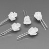 Adafruit DLUX-dLITE Blue Crystal Shape LEDs 5 Pack by Unexpected Labs