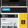 1805437 DYMO IND tape, vinyl, 9 mm, white/black