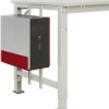 Manuflex LZ3590.3003 ESD Uchwyt CPU ESD w kolorze rubinowym RAL 3003, SxTxH = 180-250 x 450 x 290 mm