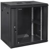 Szafa wisząca RACK 19 18U 600mm drzwi szklane czarna TOTEN