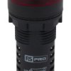 Kontrolka 24V ac/dc Czerwony RS PRO średnica wycięcia 22mm Montaż panelowy Śruba