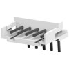 Pin header, 5 pole, pitch 2 mm, angled, natural, 292253-5