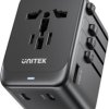 Unitek P1122ABK01 Ładowarka podróżna EU/US/UK/AUS PD 65 W