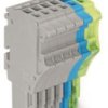 1-wire female connector, 6 pole, pitch 3.5 mm, straight, gray/blue/green-yellow, 2020-106/000-038