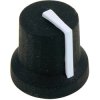 Cliff CL170849BR K87MBR Series Knob Black 6mm D White Pointer