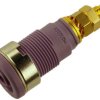 4 mm socket, screw connection, mounting Ø 12.2 mm, CAT III, purple, 972354109