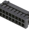 Osłona złącza 18-pinowe Żeńskie 2-rzędowe raster: 2 mm Hirose Kabel DF11 Prosty Seria DF11