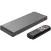 Digitus DS-55335 4-Port HDMI Switch 8K/60Hz HDR Audio Extractor Remote Black