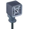 Złącze Kablowe Zaworowe Odlewane Żeńskie 2 + 2 Pe 24 V Led Żółta Pvc 3 X 0.75...