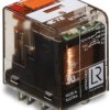 Power relay, 2 Form C (NO/NC), 24 V (AC), 192 Ω, 12 A, 400 V (AC), monostable, 1415002-1