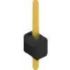 Pin header, 1 pole, pitch 2.54 mm, straight, black, 10046099