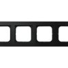 SONATA METALIK Ramka 4 poczwórna czarny metalik R-4R/33 OSPEL
