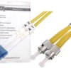 Digitus DK-2931-05 światłowodowe do światłowodów kabel 5.00 m żółty [1x złącze męskie LC - 1x złącze męskie ST] 9/125 µ