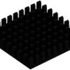 IC heatsink, (L x W x H) 35 x 35 x 6 mm, 16.5 to 5.8 K/W, black anodized, 10037035