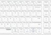 14338 Keyboard/mouse combination, Bluetooth/wireless, white, German la