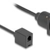 kabel LAN Delock 87969, 1 szt., RJ10, 0.30 m, czarny