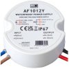 Zasilacz LED 10W 12V 0,83A IP67 okrągły do puszki AF1012Y MW Power
