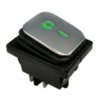 Włącznik kołyskowy KCD4-MG 16A 250V on-off zielony hermetyczny IP65