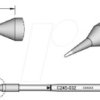 C245032 Lötspitze C245, Rundform, C245032/Ø 0,4 mm, gerade