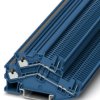 Double level terminal, push-in connection, 0.14-1.5 mm², 4 pole, 16 A, 6 kV, blue, 3214505