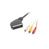 Kabel 3X RCA-EURO 1.8M Lanberg