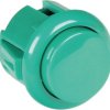 Pushbutton switch, green, unlit , 12 V, mounting Ø 23.5 mm, BUTTON-GREEN-MICRO