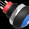 Pushbutton, 1 pole, blue, illuminated  (white), 0.12 A/125 VAC, 0.2 A/50 VDC, 13.6 mm, IP68, 2-2329387-1