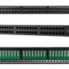 Patchpanel kat.6 19cali 48p UTP z półką 1U NEKU