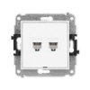 Icon Mechanizm Gniazda Telefonicznego Podwójnego 2Xrj11, 4-Stykowy,...
