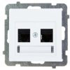 AS Gniazdo komputerowe podwójne RJ45 kat.5e MMC białe GPK-2G/K/m/00