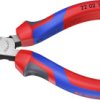 Knipex 22 02 140 do warsztatu Szczypce okrągłe proste stal elektrotechniczna chromowo-wanadowa 140 mm