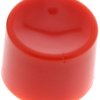 Snap-on lever cap, round, Ø 10 mm, (H) 7.5 mm, red, for pushbutton switch, U486
