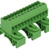 Złączka; na szynę DIN; rozłączna r=5,08mm; 2EHDRD-12P; zielony; śrubowy; 0,5÷2,5mm2; 12A; 300V; 12 torów; Dinkle; RoHS