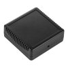 Obudowa uniwersalna Z123W, 75,8 × 75,8 × 30,2 mm, ABS, czarna, wentylowana, z panelami bocznymi, Kradex