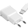 Ładowarka USB 1A z kablem typu C, biała; LTC