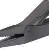 Alligator clip, black, max. 9.5 mm, L 62 mm, socket 4 mm, 64.9209-21