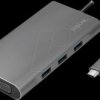 UA0383 Dockingstation, USB 3.2 USB-C, HDMI, VGA, microSD/SD