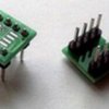 SMD_to_DIP adapter met pinnen