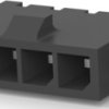 Pin header, 4 pole, pitch 3 mm, angled, black, 2-1445057-4