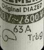 DIAZED fuse DIII/E33, 6 A, gG, 600 V (DC), 5SD8006