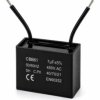 Kondensator silnikowy 7uF 450VAC CBB61 rozruchowy przewody