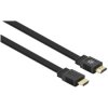 Manhattan 355643 HDMI Cable 10 m Black Flat 4K UHD Double Shielding