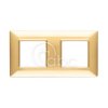 Ramka ozdobna Plana, 2+2M, Polished Gold, 14643.24