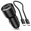 Ładowarka samochodowa do telefonu 2x USB C 60W CC60CC