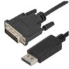 Kabel Displayport 1.2 / Dvi-D Single Link Fhd@60 (Wtyk / Wtyk) Czarny 3M
